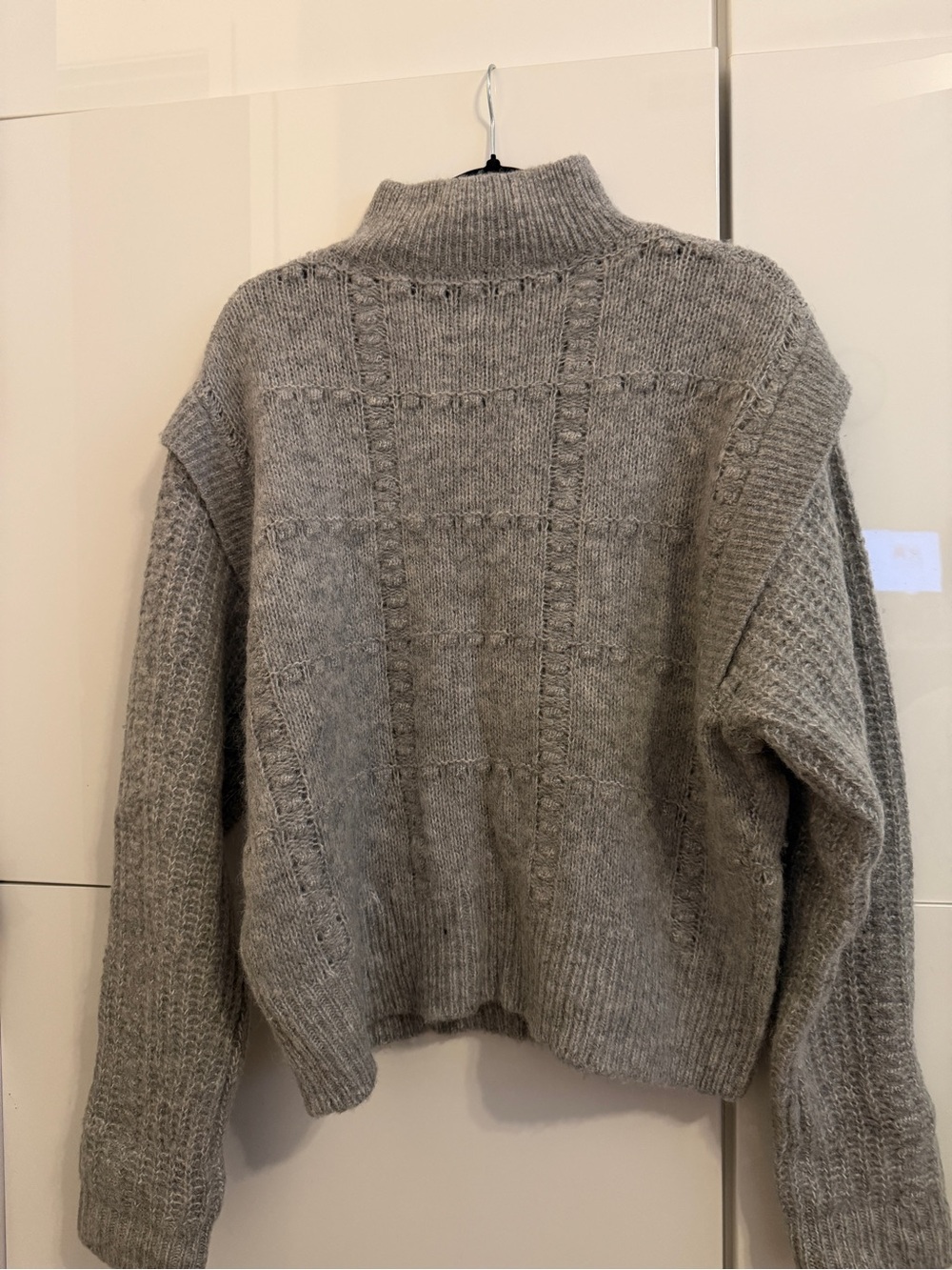 AllSaints Light Gray Half-Zip Knit Pullover - Picture 2 of 5